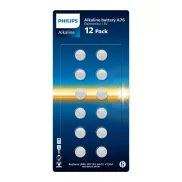 Paquete de 12 Baterías A76 Philips para Relojes y Electrónica