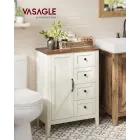 Mueble de Baño Estilo Campo con 4 Cajones y Almacenamiento
