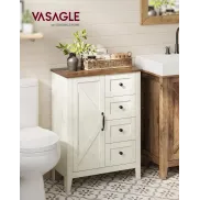 Mueble de Baño Estilo Campo con 4 Cajones y Almacenamiento