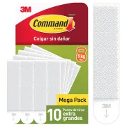 Tiras Adhesivas XL para Colgar Cuadros - 10 Pares
