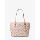 Bolso mediano Jet Set de jacquard con logotipo Michael Kors