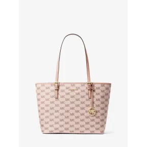 Bolso mediano Jet Set de jacquard con logotipo Michael Kors