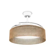 Ventilador LED Mellerware Brizy Rattan 106 cm 6 velocidades