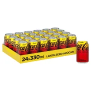Coca-Cola Zero Azúcar Limón Pack de 24 Latas 330 ml