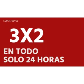 Fifty super jueves: 3X2 en todo