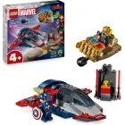 Capitán América vs. Thanos LEGO ǀ Quinjet y Minifiguras