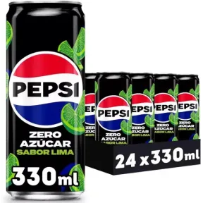 Pepsi Max Lima Zero Azúcar 24 pack de 330ml