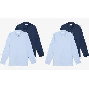 Camisa elegante 4 PACK - light blue y dark blue by Pier One