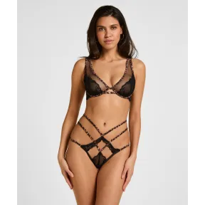 Tanga Abierta Negra Tasha - Estilo Brasileño