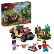 Huida en Todoterreno: LEGO Raptor y Dinosaurios en Acción