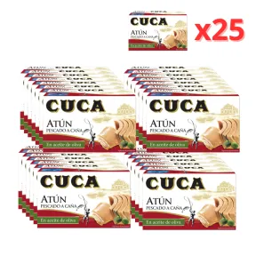 Pack Familiar de Atún Cuca en Aceite de Oliva, 25 latas