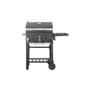 Barbacoa negra e inoxidable KOA para jardín
