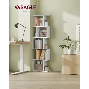 Estantería moderna de 5 niveles para libros y separación de espacios