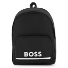Mochila Negra BOSS Kidswear con Estampado Grande para Niños
