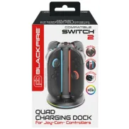 Soporte de carga Blackfire RGB para 4 Joy-Con Nintendo Switch