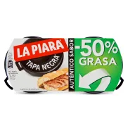 Paté La Piara Tapa Negra 2 x 73 g -50% Grasa