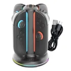 Soporte Blackfire RGB LED para 4 mandos Joy-Con de Switch