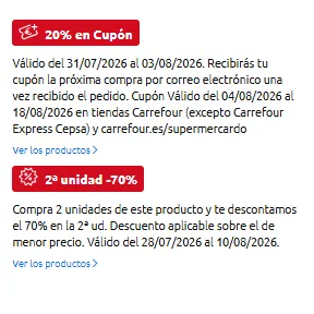 Cervezas hasta 70 % de descuento + 20 % de cupón