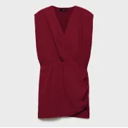 Lyocell vestido corto y elegante