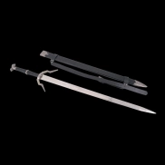 Espada de acero Geralt de Rivia, 127.5 cm, con runas
