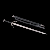 Espada de acero Geralt de Rivia, 127.5 cm, con runas