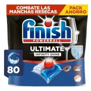 Finish Powerball Ultimate: 80 Pastillas de Lavavajillas a 0,16€