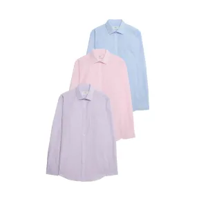 Camisas para hombre pack de 3 de Marks y Spencer