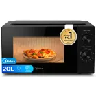 Microondas Midea 20L, 700W, 5 Niveles, Plato Giratorio