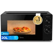 Microondas Midea 20L, 700W, 5 Niveles, Plato Giratorio