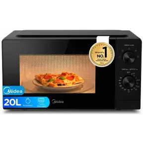 Microondas Midea 20L, 700W, 5 Niveles, Plato Giratorio