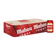 Mahou 5 Estrellas Pack de 28 Latas de Cerveza Lager