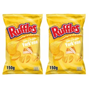 Ruffles Yorkeso, Aperitivo de Patatas Fritas, 150gr