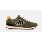 Zapatillas negras deportivas para hombre con logotipo Verde Mustang