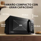 Microondas 20L Toshiba MW2-MM20P(BK) Prime de Cocina
