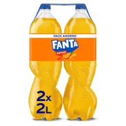 Fanta Naranja 2L - Pack de 2 Botellas, Bajo en Calorías