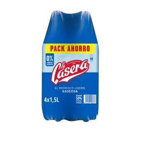 Pack de 4 botellas de Gaseosa Cero Azúcares 1,5 L