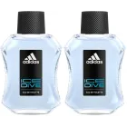Paquete de 2 Adidas Ice Dive Eau De Toilette 100ml
