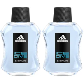Paquete de 2 Adidas Ice Dive Eau De Toilette 100ml