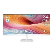 Monitor Curvo MSI 34" UltraWide Quad HD 120Hz en Blanco