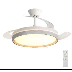 Lámpara inteligente con ventilador invisible y control remoto
