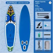 Tabla inflable de Paddle Stand Up Surf FunWater 335 cm