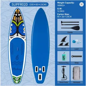 Tabla inflable de Paddle Stand Up Surf FunWater 335 cm