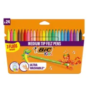 Pack BIC de 18+6 rotuladores lavables para niños Kids