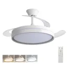 Ventilador de Techo LED Reversible 30W, 6 Velocidades, Silencioso