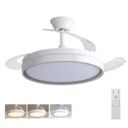 Ventilador de Techo LED Reversible 30W, 6 Velocidades, Silencioso