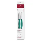 Juego de 2 Cuchillos Peladores Victorinox Verde, 8 cm