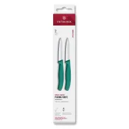 Juego de 2 Cuchillos Peladores Victorinox Verde, 8 cm