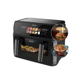 Freidora Cecotec Cecofry Duoheat 10000, 10L, 8 programas