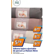 Sábana de percal 100% algodón ajustable La Maison Rêve