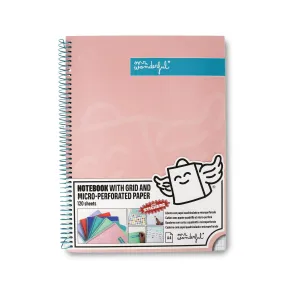 Libreta A4 Rosa Microperforada con Tapa Extradura y Pegatinas